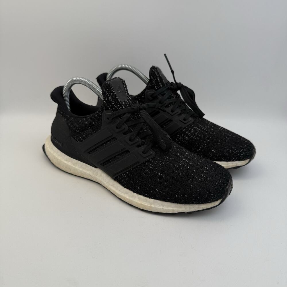Adidas Ultraboost 4.0 Womens Size 7 Black White Speckles Running Shoes Sneaker